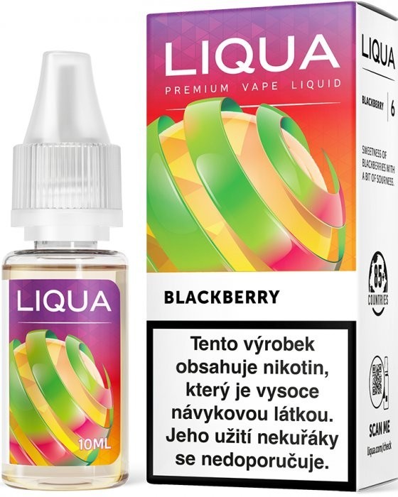 Liquid LIQUA CZ Elements Blackberry 10ml-3mg (ostružina)