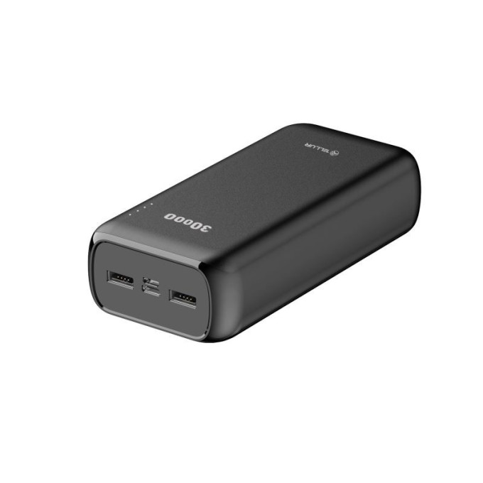 Tellur PBC303 30000mAh Powerbank, 2xUSB+Type-C+MicroUSB, černá