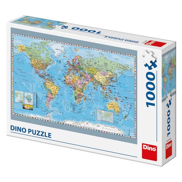 Dino Puzzle Politická mapa světa 1000 dílků