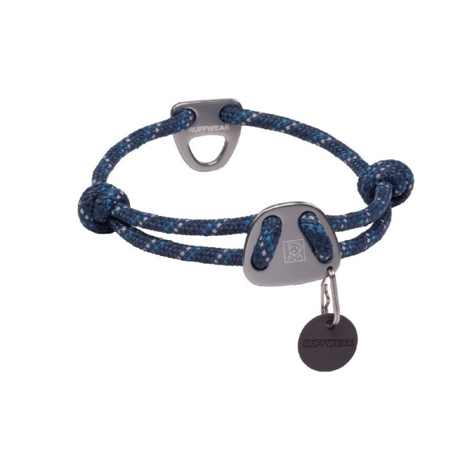 Obojok pre psy Ruffwear Knot-a-Collar-M-blue-moon