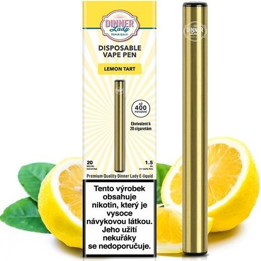 Dinner Lady Vape Pen Lemon Tart 20mg 400 potáhnutí 1 ks