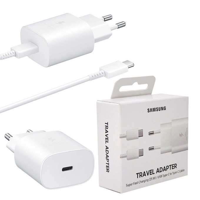 SAMSUNG EP-TA800XWEGWW BÍLÁ 25W+ kabel USB-C /BLISTR