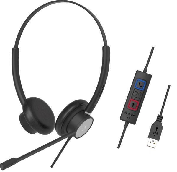 Tellur Wired Headset Voice 320, binaural, USB,  černá