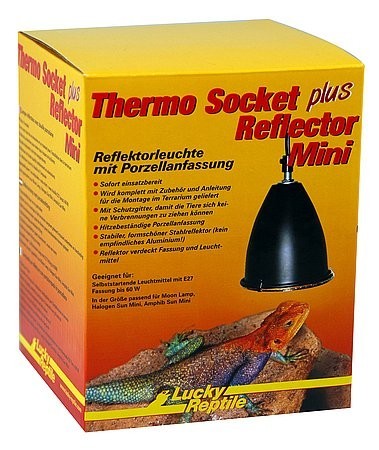 Lucky Reptile Thermo Socket plus Reflector Mini, V.11,5 x ø10,5 cm