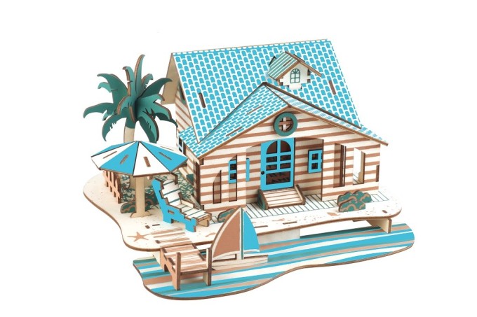 Woodcraft Dřevěné 3D puzzle Vila na Bali