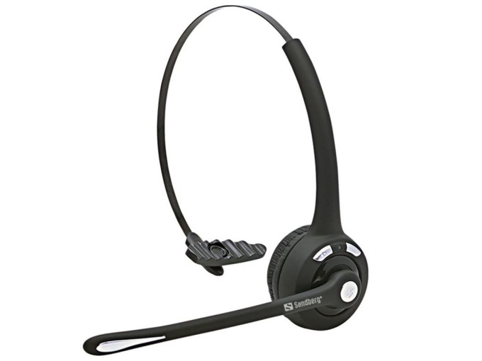 Sandberg PC sluchátka Bluetooth Office headset s mikrofonem, mono, černá