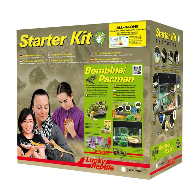 Lucky Reptile Starter Kit Bombina + Ceratophrys 80x40x52 cm černé