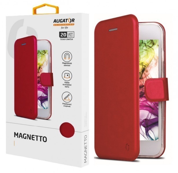 Pouzdro ALIGATOR Magnetto Xiaomi Redmi 9, Red