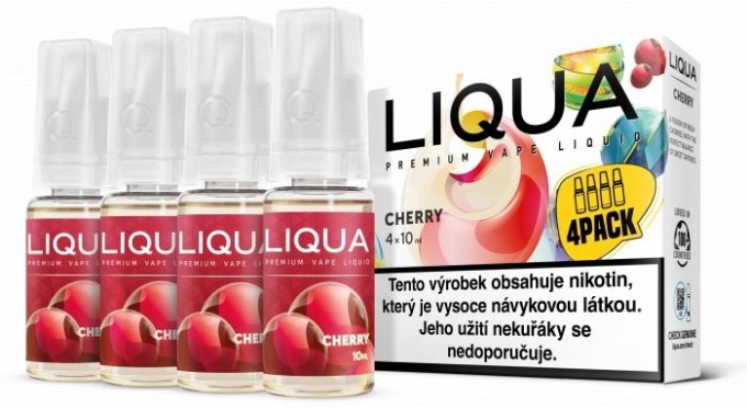Liquid LIQUA CZ Elements 4Pack Cherry 4x10ml-6mg (třešeň)