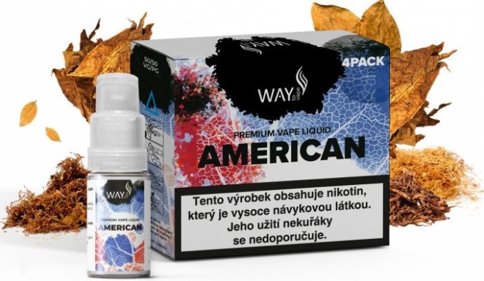 Liquid WAY to Vape 4Pack American 4x10ml-3mg