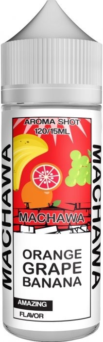 Příchuť MACHAWA Shake and Vape 15ml Orange, Grape and Banana