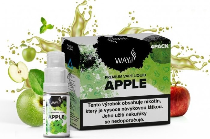 Liquid WAY to Vape 4Pack Apple 4x10ml-3mg