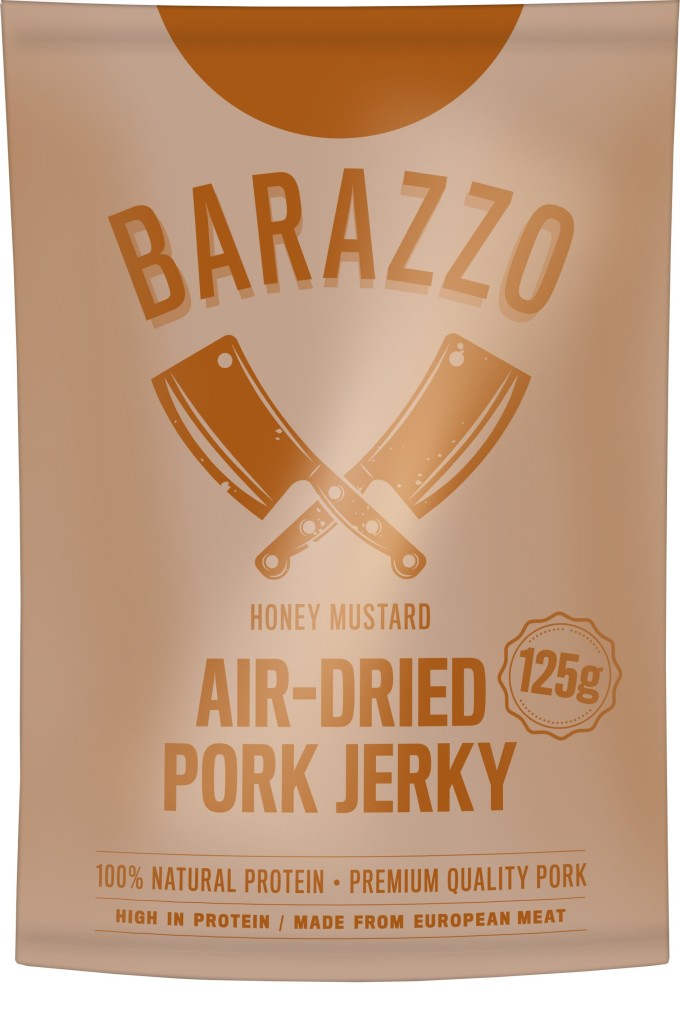 Barazzo Jerky Pork Honey Mustard 125g