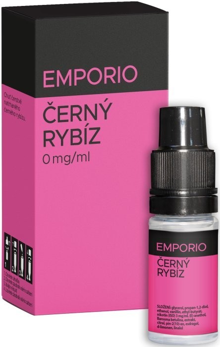 Liquid EMPORIO Černý Rybíz 10ml - 0mg