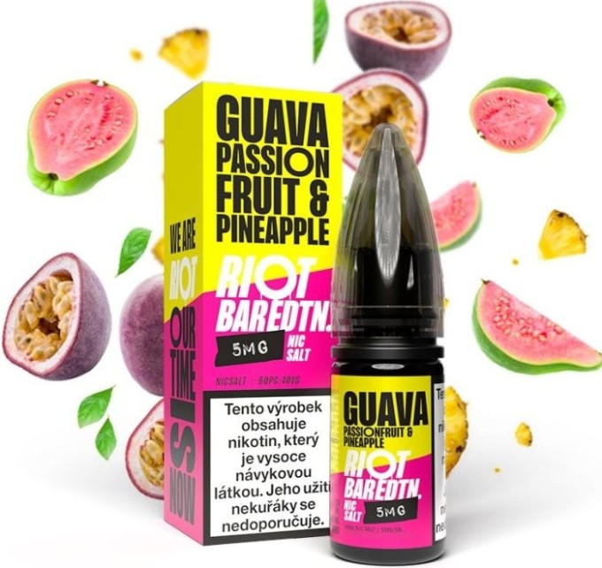 Liquid Riot BAR EDTN Salt Guava Passionfruit Pineapple (Guava, marakuja a ananas) 10ml-10mg