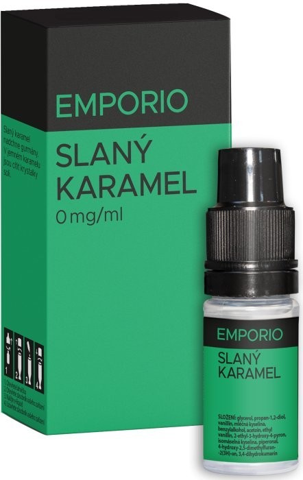 Liquid EMPORIO Slaný Karamel 10ml - 0mg