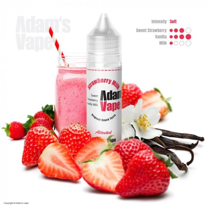 Příchuť Adam´s Vape Shake and Vape 10ml Strawberry Milk