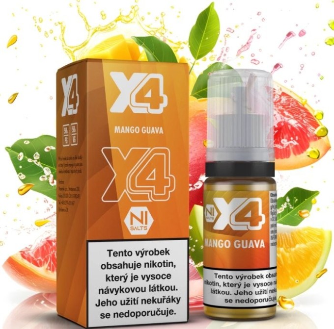 Liquid X4 Bar Juice - Mango a guava (Mango Guava) 10ml - 10mg