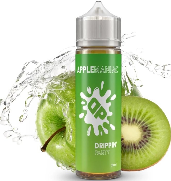 Příchuť Drippin Party S&V 10ml Apple Maniac (Chladivé jablko a kyselé kiwi)