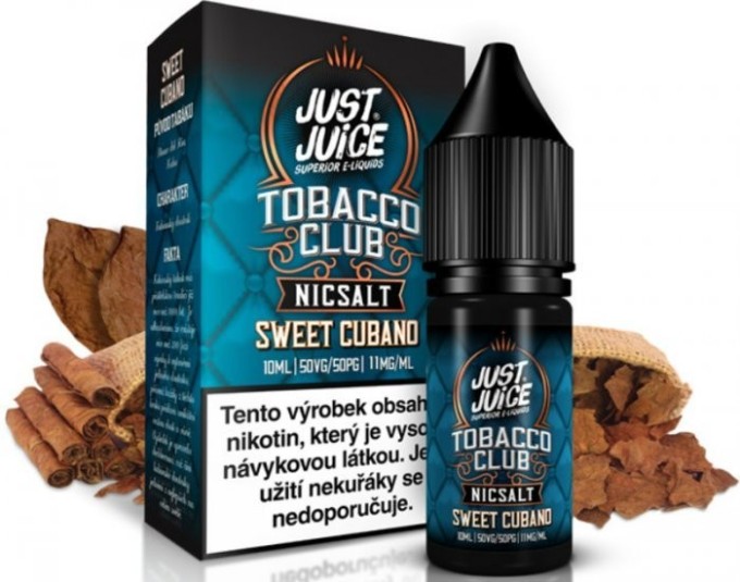 Liquid Just Juice SALT Tobacco Sweet Cubano 10ml - 20mg