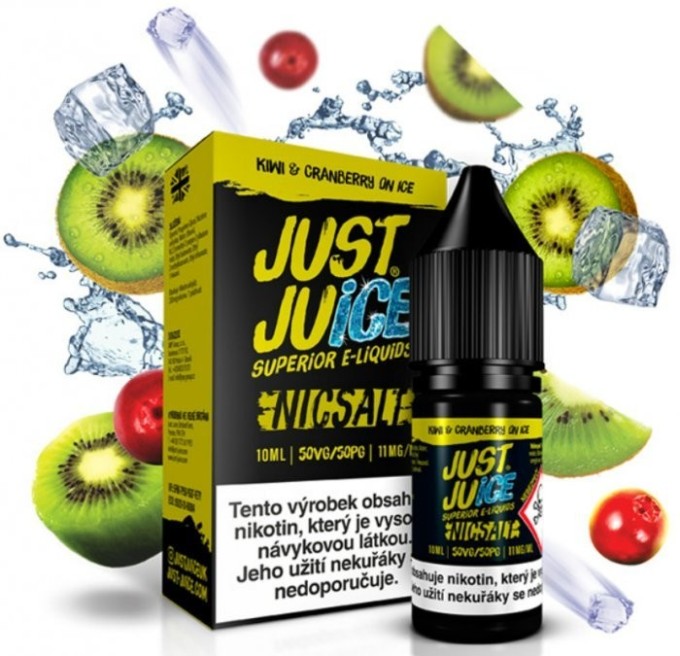 Liquid Just Juice SALT Kiwi & Cranberry On Ice 10ml - 20mg