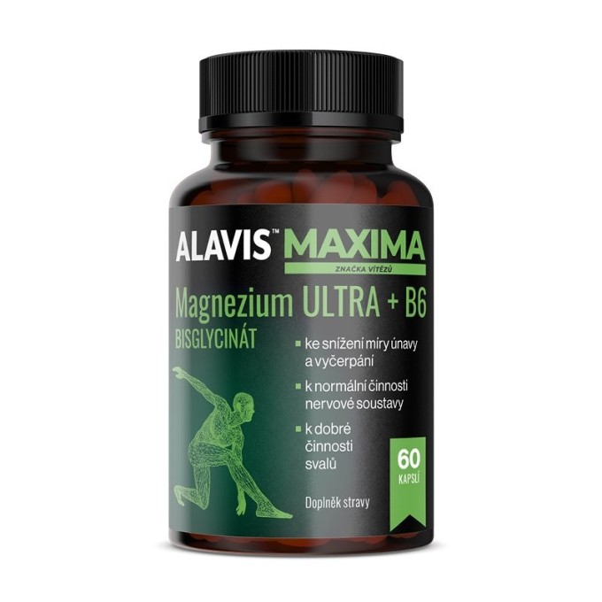 ALAVIS MAXIMA Magnezium ULTRA + B6 60 kapslí