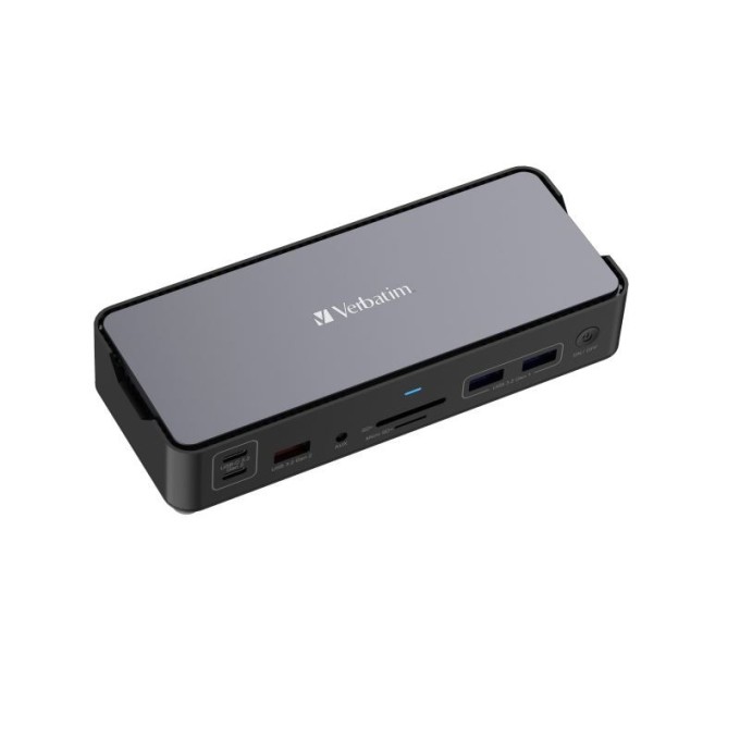 Verbatim USB-C Pro Docking Station CDS-15, 15portů: USB-A,USB-C, HDMI, DP, Audio, SD+microSD, RJ45