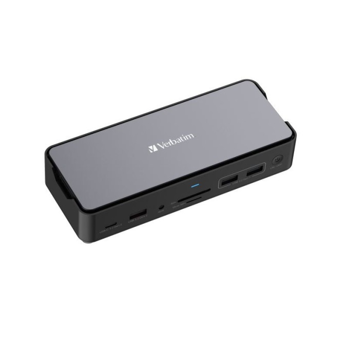 Verbatim USB-C Pro Docking Station CDS-15S, 15portů: SSD, USB A/C, HDMI, DP, Audio, SD+microSD, RJ45