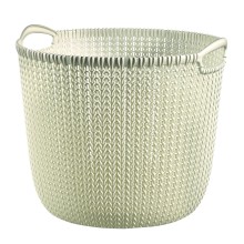 Curver Knit kulatý koš 30l bílý