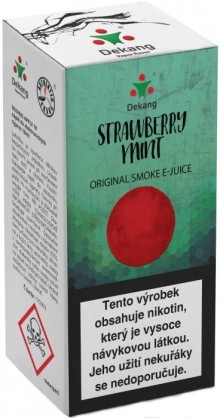 Liquid Dekang Strawberry mint 10ml - 6mg (Jahoda s mátou)