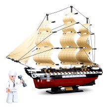 Sluban Model Bricks M38-B0836 Fregata USS Constitution plachetní válečná loď