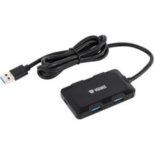 YENKEE YHB 4341BK Hub 4x USB 3.0 černý