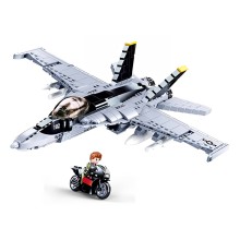 Sluban Model Bricks M38-B0928 Stíhačka F/A-18 Super Bumblebee