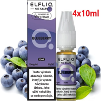 Liquid ELFLIQ Nic SALT Blueberry 4x10ml - 10mg