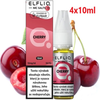 Liquid ELFLIQ Nic SALT Cherry 4x10ml - 10mg