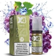 Liquid X4 Bar Juice - Chladivé hroznové víno (Grape Ice) 10ml - 10mg