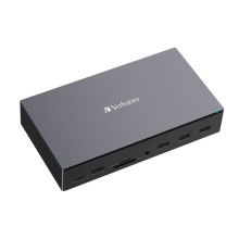 Verbatim USB-C Pro Docking Station CDS-17, 17portů: USB-A,USB-C, HDMI, DP, Audio, SD+microSD, RJ45