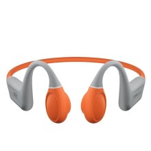 QCY Crosssky link2, Bone conduction TWS, sportovní sluchátka, šedá/oranžová