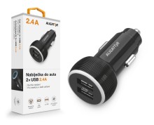 Nabíječka do auta ALIGATOR, 2x USB-C 2,4A, originální černá